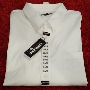 NWT Men's Kirkland Long Sleeves Dress Shirt